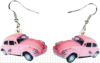 Acrylic Novelty Beetle Car Earrings Camper Truck Dangle For Women Fashion Car Accessories Jewelry Charm Gift