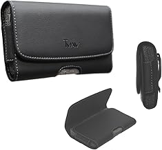 Samsung Galaxy S8 Case, Galaxy S 8 Case; T Man [ XL Size] [Belt Holster] Sideways Horizontal Leather Holster Carry Pouch Case for Samsung Galaxy S8 (Fits The Phone with Thick Protective Cover on)