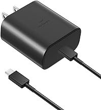 45W Super Fast Charger USB Type C Charger Cord 6.6FT with Android Phone Charger Fast Charging Block for Samsung Galaxy S26/S26 Ultra/S26+/S25/S25 Ultra/S25+/S24/S23/S22/S20/S21/Note 20/Note 10, Black