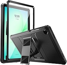 MoKo Case Fit Samsung Galaxy Tab A11+ Plus/ A9 Plus 11-Inch 2026/2024, Shockproof Full Body Rugged Stand Back Cover with Built-in Screen Protector for Galaxy Tab A11+/ A9+ Tablet, Black