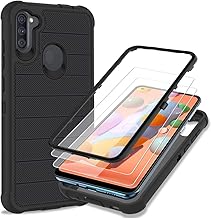 Probeetle Case for Samsung Galaxy A11 Phone Case Black/Black | HD Screen Protector, Heavy Duty, 3 Layer, Hybrid, Shock Proof, Protective, Rugged Bumper, PC and TPU, Cover Case