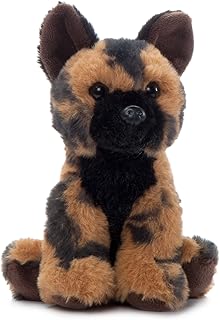 The Petting Zoo African Wild Dog Stuffed Animal Plushie, Gifts for Kids, Wild Onez Babiez Zoo Animals, Zoologee African Wild Dog Plush Toy 6 inches