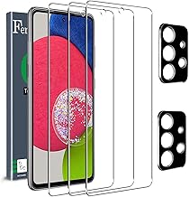[5 Pack] 3 Pack Screen Protector + 2 Pack Camera Lens Protector for Samsung Galaxy A52 4G&5G/ A52s 5G [HD] [Tempered-Glass] [Case Friendly] [Anti-Fingerprint] [Easy Installation]