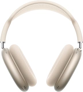 AirPods Max 2 Wireless Over-Ear Headphones, Active Noise Cancellation, Adaptive Audio, Personalized Spatial Audio, Live Translation, Bluetooth Headphones for iPhone – Starlight