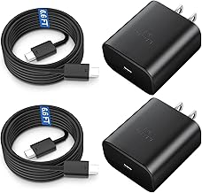 45W USB C Fast Charger, 45Watt Super Fast Charger Type C with 6.6ft Android Fast Charging Cable Cord for Samsung Galaxy S26 Ultra/S26/S26+/S25 Ultra/S25/S24/S23 Ultra/S22 Ultra/S20 Ultra/Note 10 Plus