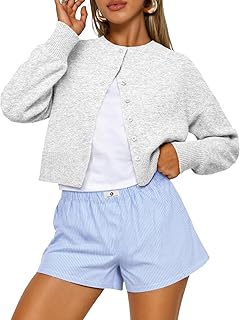Cropped Cardigan Sweaters for Women Y2k Fall Fashion Clothes 2026