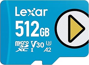 512GB Play Blue Micro SD Card, UHS-I, C10, U3, V30, A2, 4K, Up to 160MB/s microSDXC Memory Card, Expanded Storage for Nintendo-Switch 1, Gaming Devices, Smartphones, Tablets (LMSPLBL512G-BNNNU)
