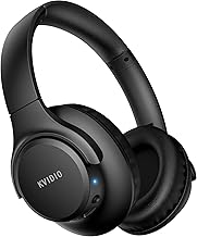 Bluetooth Headphones Over Ear, 65 Hours Playtime Wireless Headphones with Microphone, Foldable Lightweight Headset with Deep Bass, HiFi Stereo Sound Low Latency for Travel Work Cellphone