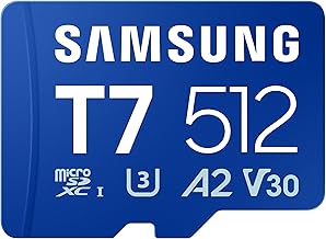 microSDXC T7 512GB, Transfer Speeds Up to 170 MB/s, Made for Casual Gamers, Amateur Creators, & Everyday Users (MB-MB512T/AM)