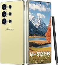 I25 Ultra: Powerhouse 16GB/512GB, 2-Day 7000mAh Battery, Huge 6.99" Android 14 Phone w/Built-in Stylus - Your All-in-One Device The Superior Choice (Yellow)