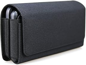 Dual Phone Holster Pouch Case for 2 Phones, Double Decker Belt Clip Case for iPhone (17 16 15 14 13 12 11) Pro Max/Plus, Samsung Galaxy (S25 S24 S23 S22 S21 S20) Ultra/Plus/Fe (Large)