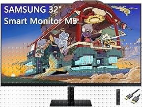 32" M5 Series FHD Smart Monitor, Streaming TV, Multiple Ports, HDMI, 60Hz, 4ms, Black, with HDMI Cable