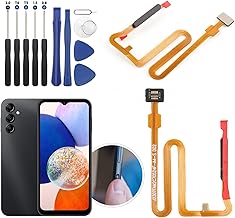 Fingerprint Sensor Flex Cable for Samsung Galaxy A14 5G SM-A146U Power On Off Button Flex Cable Replacement with Tools