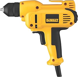 Drill, 8.0-Amp, 3/8-Inch, Variable Speed Trigger, Mid-Handle Grip for Comfort, Corded (DWD115K )
