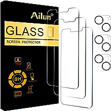 3 Pack Screen Protector for iPhone 14 [6.1 inch] + 3 Pack Camera Lens Protector,Case Friendly Tempered Glass Film,[9H Hardness] - HD