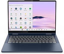 Chromebook Plus 2-in-1 - Lightweight Laptop - Google Gemini - Intel® N355 CPU - 14" WUXGA IPS Touchscreen Display - 8GB RAM - 256GB UFS Storage - Integrated Intel® Graphics - Fingerprint reader