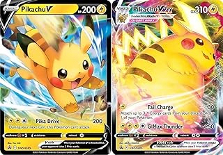Pikachu V & Vmax SWSH285 - SWSH286 - Pokemon Black Star Promo Card Set - Crown Zenith
