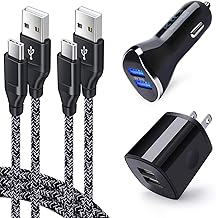 Car Charger for Samsung Galaxy S25 S24 S23 S22 S21 A16 5G A15 A14 A55 A54 A53 A21 A20 A51 A50 A70 A71 A01 A10e, Google Pixel 10 9a 8 Pro 7 6 Pro, Wall Charger Car Adapter Type C Fast Charging Cable