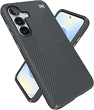 Samsung Galaxy S25 Case - Presidio 2 Grip + Magnet, 13-Foot Drop Protection, No-Slip Grips, Raised Bezel, Enhanced Buttons, Charcoal Grey/Cool Bronze