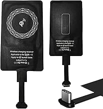 Type C Qi Wireless Charger Receiver Charging Adapter Compatible with Samsung Motorola Google Honor Oppo Nokia All Android Device Type-C