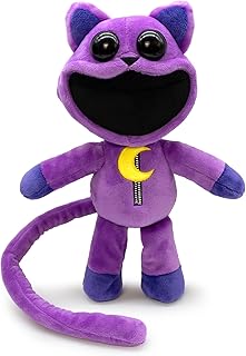 Poppy Playtime Plush, Purple Stuffed Doll, 12 Inch, Smiling Critters Horror Game Character (CatNap) (CatNap)