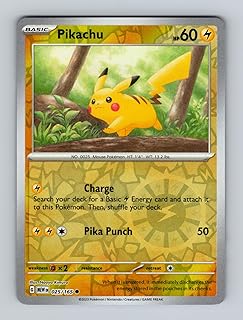 Pokemon - Pikachu 025/165 - Pokemon 151 - Reverse Foil - Single Card