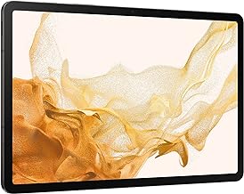 SAMSUNG Samsung Galaxy Tab S8+ Plus w/Low Latency S-Pen (128GB, 8GB) 12.4’’ 120Hz AMOLED, Snapdragon 8 (4nm), All Day Battery, Android 12 Wi-Fi Tablet SM-X800 US Model (Graphite) (Renewed)