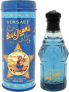Blue Jeans By Gianni Versace For Men, Eau De Toilette Spray 2.5-Ounces