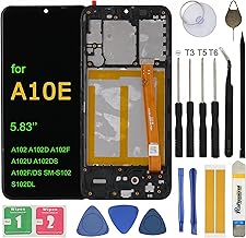 Screen Replacement for Samsung Galaxy A10e 2019 A102 SM-A102U SM-S102DL SM-A102U1 SM-A102W 5.83" Full Assembly LCD Display Touch Screen Digitizer with Frame, Repair Tools