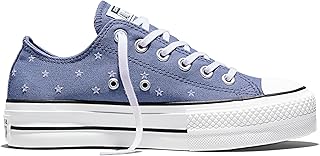 Women's Chuck Taylor All Star Lift Platform Embroidered Stars Low Top Sneaker