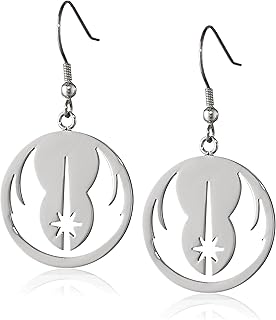 Jewelry Jedi Order Stainless Steel Dangle Earrings (SALES1SWMD)