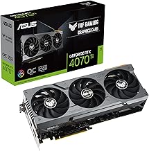 ASUS TUF Gaming NVIDIA GeForce RTX 4070 Ti OC Edition Gaming Graphics Card (PCIe 4.0, 12GB GDDR6X, HDMI 2.1a, DisplayPort 1.4a), 3 Year Warranty