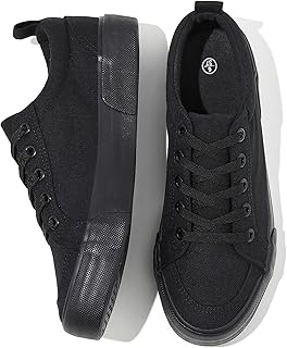 Canvas Shoes for Women White Tennis Sneakers Womens Black Shoes Casual Comfortable Low Top Skateboard Fashion Sneakers