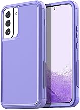 for Galaxy S22 Case,Heavy Duty Rugged Pocket-Friendly Phone Case,Durable Military Grade Protection Shockproof/Drop Proof/Dust-Proof Protective Cover for Samsung Galaxy S22 6.1“ (Light Purple)