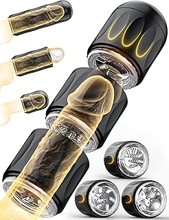 Male Masturbator Sex Toys for Men - ACUMUM Detachable 3 in 1 Blowjob Male Stroker, Manual Masturbator Pocket Pussies, 8.58" Penis Training 3D Realistic Upgraded TPE Men Sex Toy