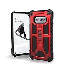 URBAN ARMOR GEAR UAG Designed for Samsung Galaxy S10e [5.8-inch Screen] Monarch [Crimson] Military Drop Tested Phone Case