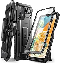 for Samsung Galaxy A23 5G Case with Stand (Unicorn Beetle Pro), [Built-in Screen Protector & Belt-Clip] Heavy Duty Full-Body Rugged Kickstand Protective Phone Case for Samsung A23 4G/5G, Black