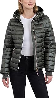 Women's Puffer Jacket, Lightweight Packable Jacket With Hood & Bag