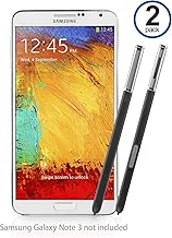 BoxWave Stylus Pen Compatible with Galaxy Note 3 - Replacement S Pen (2-Pack), Silicone Tip, Precise S Pen - Jet Black