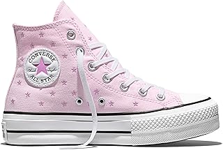 Women's Chuck Taylor All Star Lift Platform Embroidered Stars High Top Sneaker