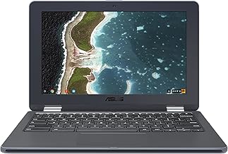 Chromebook Flip C213SA-YS02 11.6 inch Ruggedized & Spill Proof, Touchscreen, Intel Dual-Core Apollo Lake N3350, 4GB DDR4 RAM, 32GB Flash Storage, USB Type-C, Supports Android Apps