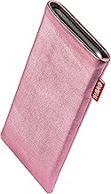 fitBAG Groove Pink Custom Tailored Sleeve for Samsung Galaxy Grand Neo. Fine Nappa foil Leather Pouch with Integrated Microfibre Lining for Display Cleaning