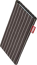 fitBAG Twist Brown Custom Tailored Sleeve for Samsung Galaxy Grand Neo. Fine Suit Fabric Pouch with Integrated Microfibre Lining for Display Cleaning