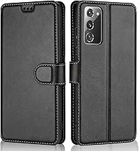 QLTYPRI Case for Samsung Galaxy A51 4G, Premium PU Leather Simple Wallet Case Card Slots Kickstand Magnetic Closure Shockproof Flip Cover for Samsung Galaxy A51 4G - Black