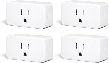Smart Plug Gen3 4 Pack,Precise Real-time Power Meter,15A Outlet, Enhanced Zigbee Repeater,ETL Certified,ZigBee Hub Needed,Work with Home Assistant,Compatible Echo Devices and SmartThings