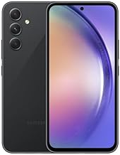 Galaxy A54 5G SM-S546VL Smartphone – Unlocked 128GB Storage 6GB RAM 6.4” FHD Super AMOLED 120Hz Display 50MP Triple Camera Black