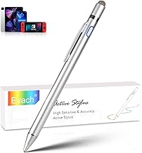 High-Precision Stylus for Lenovo Tab M10 Plus Pencil - Fine Tip Pen with Magnetic Fabric Cap 2 in 1 Sensitive, Ideal for Writing and Drawing, Active Slim Pen for Lenovo Tab M10 Plus,White