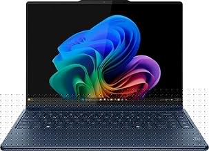 Yoga 9i 2-in-1 Aura Edition 14" Copilot+ Laptop with 14.0" 4K OLED Touchscreen, Intel Ultra 7 258V 8-Core, 32GB RAM, 1TB M.2 NVMe SSD, Windows 11 Pro - Cosmic Blue