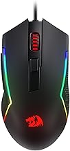 M616 RGB Gaming Mouse, 10000 DPI Wired Optical Mouse with 6 Programmable Buttons & 8 Backlit Modes, Software Supports DIY Keybinds