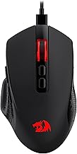 M695 Wired Gaming Mouse, 24,000 Max DPI Optical Gaming Mice with 7 Programmable Buttons, Ergonomic Natural Grip Build, Software Supports DIY Keybinds & DPI, Black
